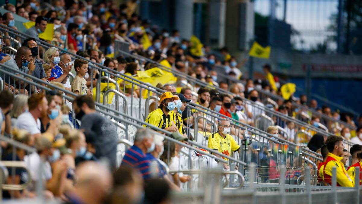 Push for crowd support: The Wellington Phoenix are optimistic attendances will grow as COVID restrictions ease. Picture: Anna Warr.