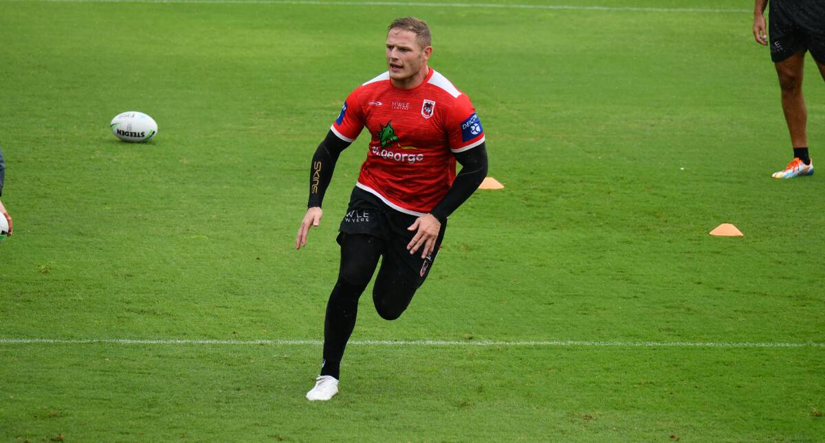 Focused: George Burgess was named for the Dragons on Tuesday afternoon. Picture: Dragons Media