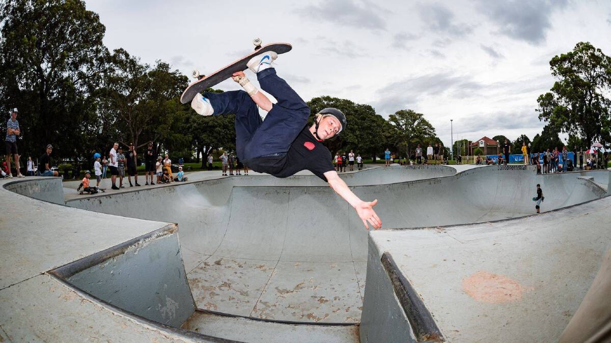 Grounded: Skateboarder Kieran Woolley is eager to return to competition. Picture: Supplied.