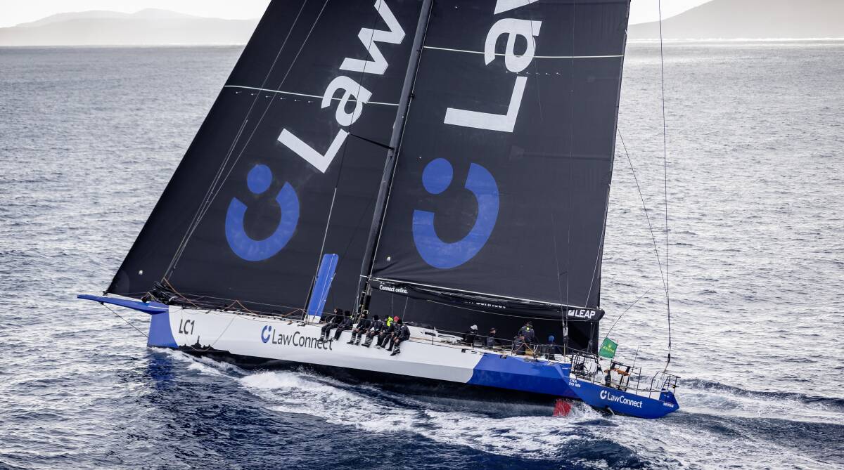 Sailing to the finish: LawConnect approaches the finish line. Picture: Rolex/Andrea Francolini