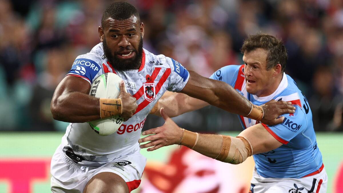 Physical: Mikaele Ravalawa. Picture: Getty Images