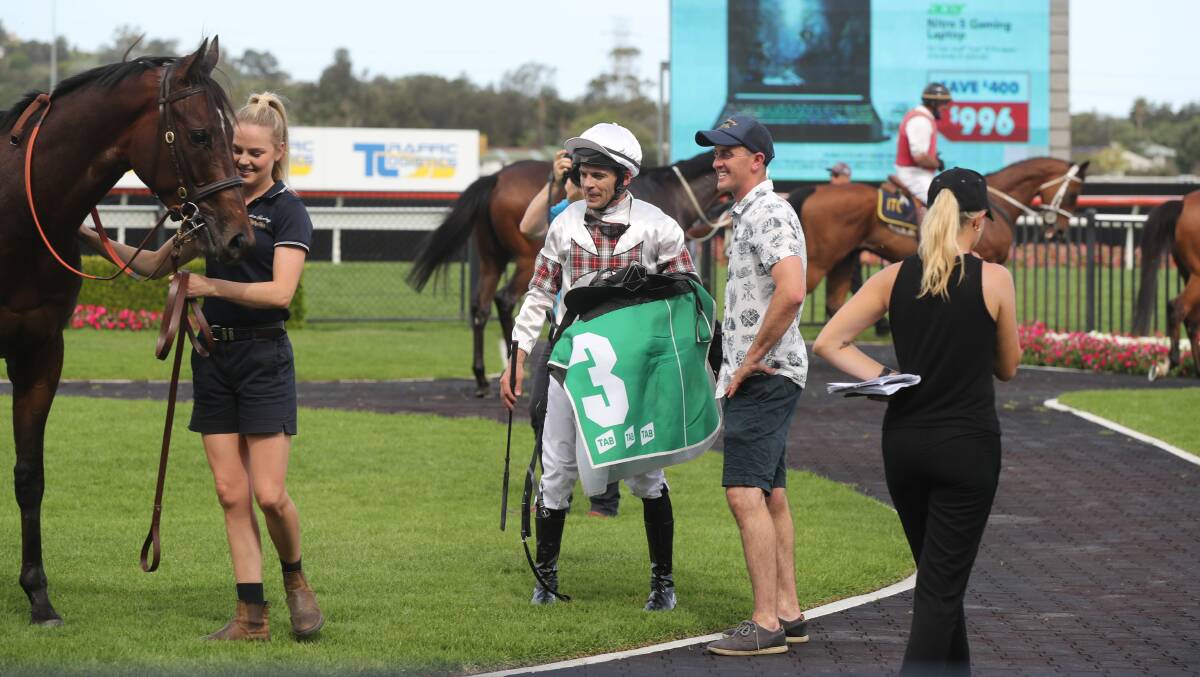 Optimistic: Trainer Luke Price is confident his three runners will thrive on a wet Kembla Grange track on Thursday. Picture: Robert Peet