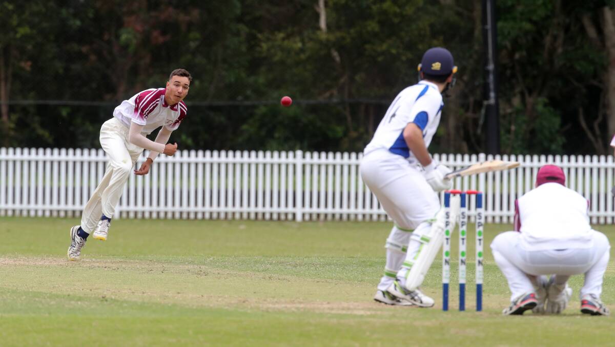 Strike bowler: Kobe Ross took two wickets in Wollongong's victory over University on Saturday. Picture: Sylvia Liber