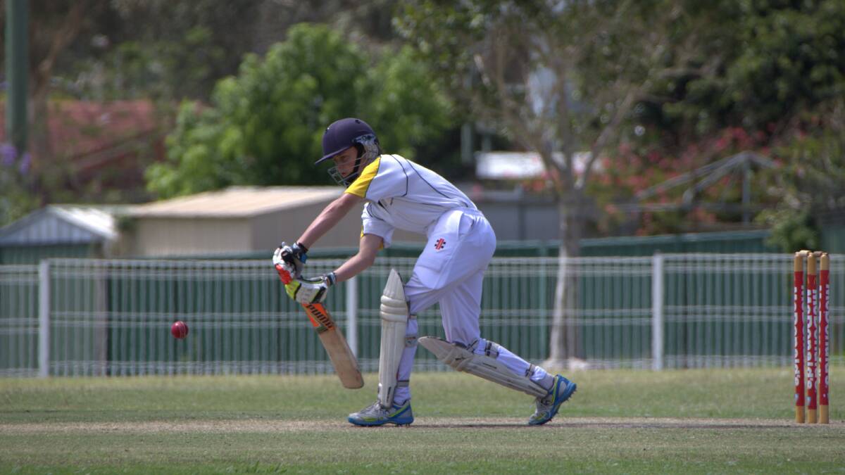 Premiers: South Coast opener Liam Mackrell batting during his side's three-run victory over Shoalhaven on Sunday. Picture: Kim Oakley-Kay.