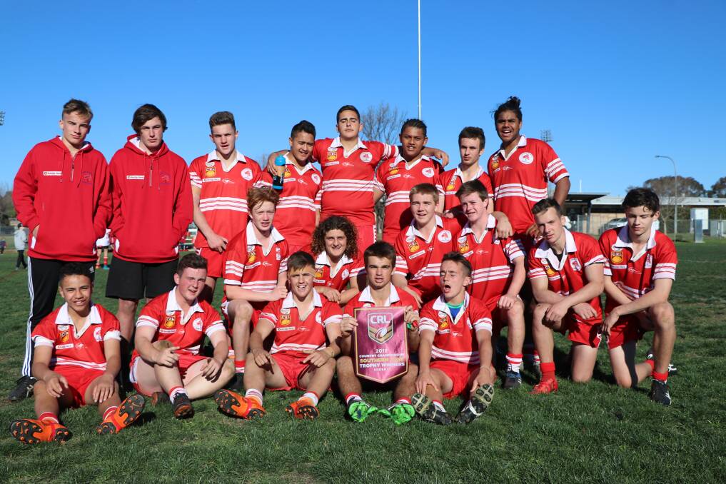 Tight-knit: The Illawarra under 15 team in Dubbo. Picture: Country Rugby League. 