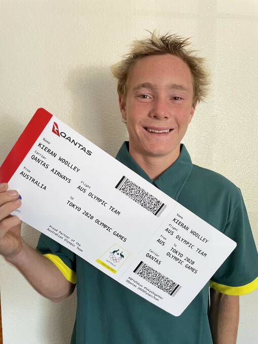 Off to Tokyo: Kieran Woolley was officially named in the Australian Olympic team on Friday. Picture: Mark Woolley.