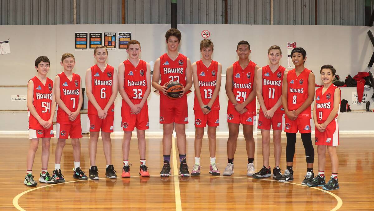 Taking on the nation: The Illawarra Under 14 basketball squad is preparing to contest the Australian Club Championships. Picture: Robert Peet