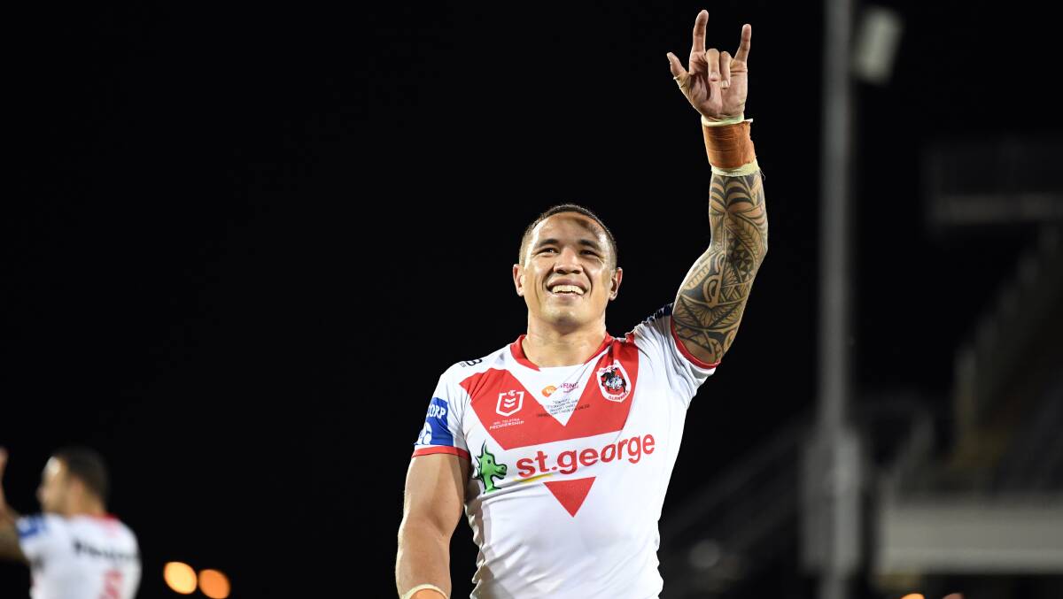 Upbeat: Tyson Frizell is excited about his final year for St George Illawarra. Picture: NRL Imagery/Grant Trouville.