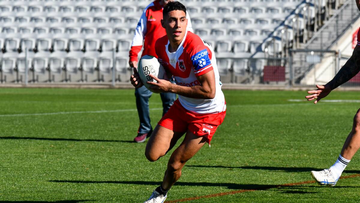 Promising future: Tyrell Sloan has his sights set on securing the St George Illawarra No.1 jumper. Picture: Dragons Media