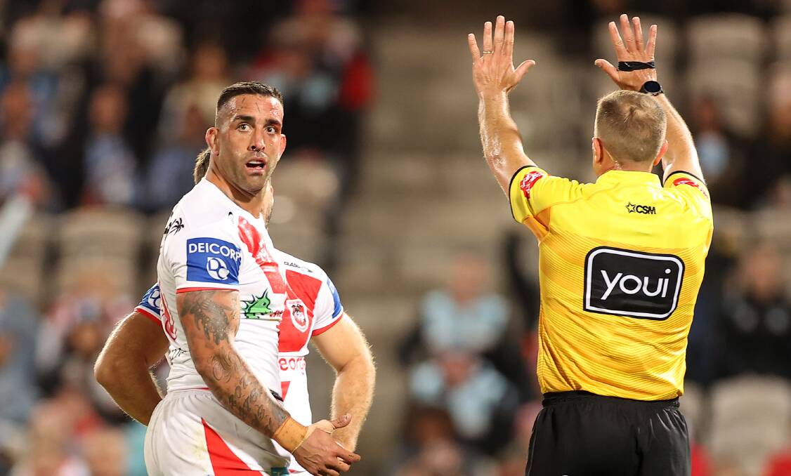 Rubbed out: Paul Vaughan has been sacked by the St George Illawarra Dragons. Picture: Mark Kolbe/Getty Images