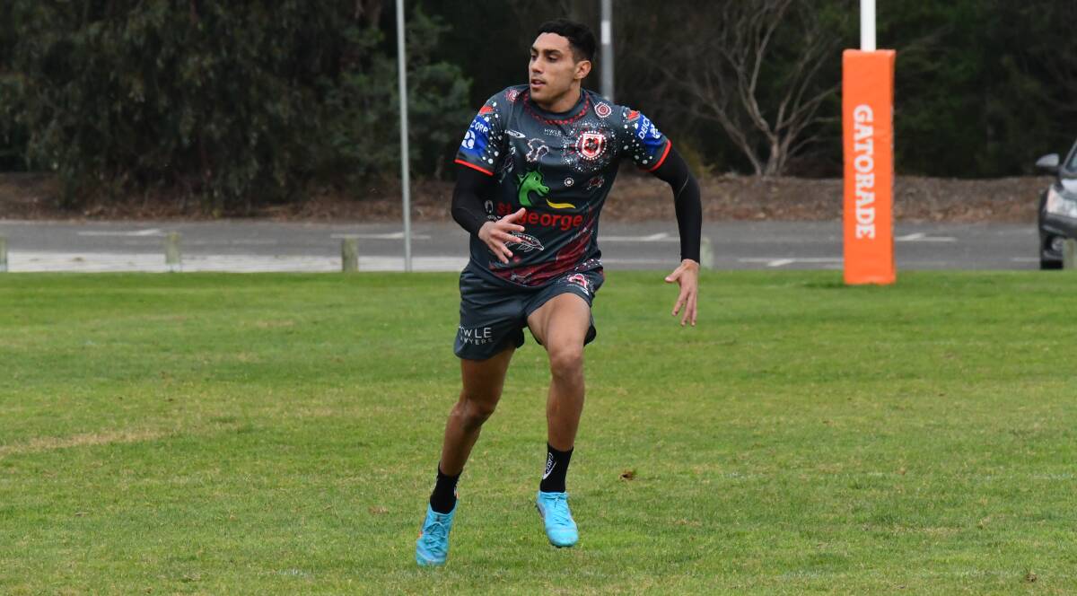 In the mix: St George Illawarra young gun Tyrell Sloan. Picture: Dragons Media