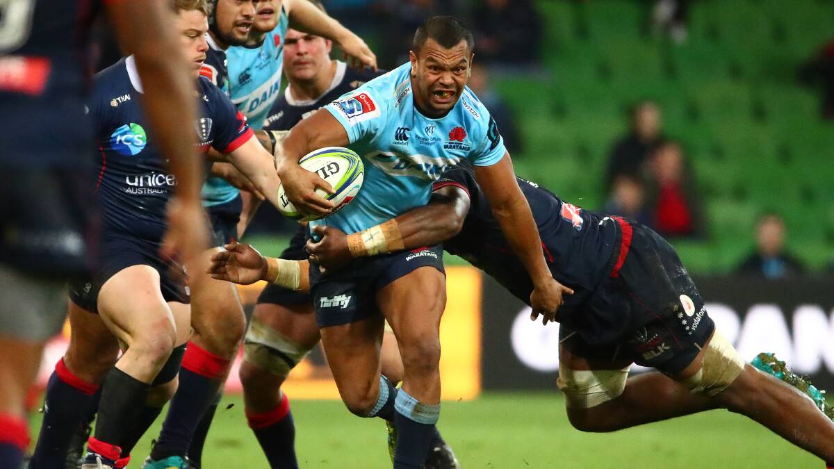 Charging into town: Kurtley Beale and the NSW Waratahs will play in Wollongong next year. Picture: Getty Images.