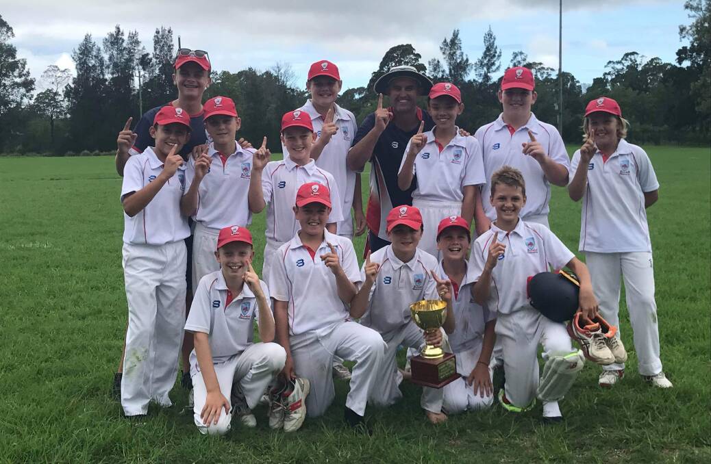 Winners are grinners: The Illawarra under 12s after their Inter-Association final victory over South Coast. 