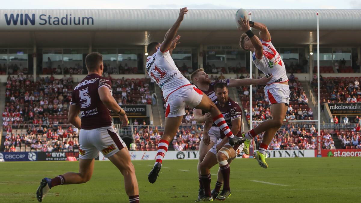 Taking flight: The St George Illawarra Dragons are preparing to shift north as the NRL escapes Sydney's worsening coronavirus situation. Picture: Adam McLean