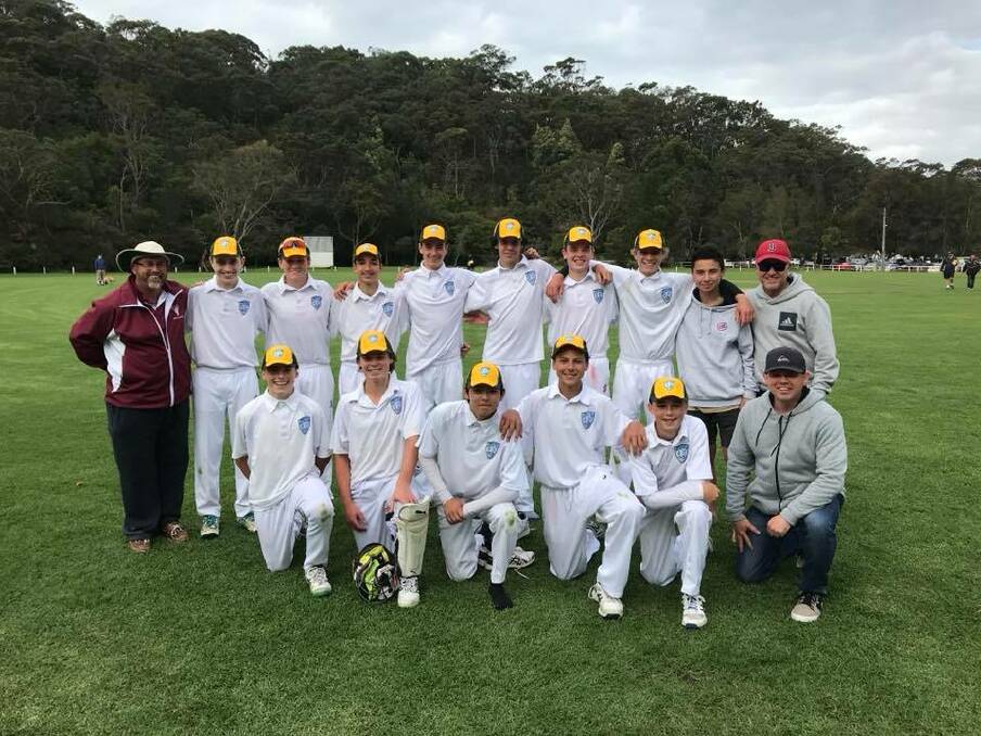 Victorious: The Greater Illawarra under 15 boys. Picture: Cricket Illawarra.