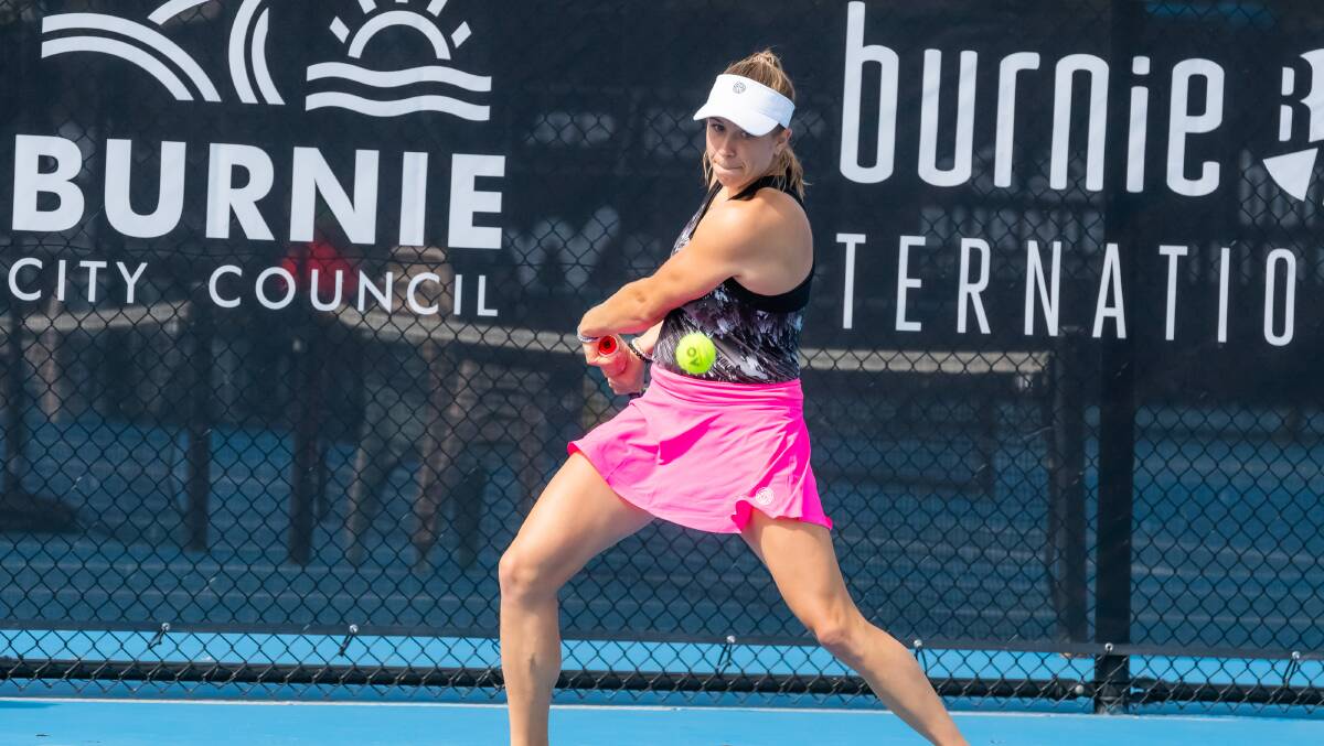In form: Shellharbour product Ellen Perez made her return to competitive tennis in Sydney this week. Picture: Simon Sturzaker.