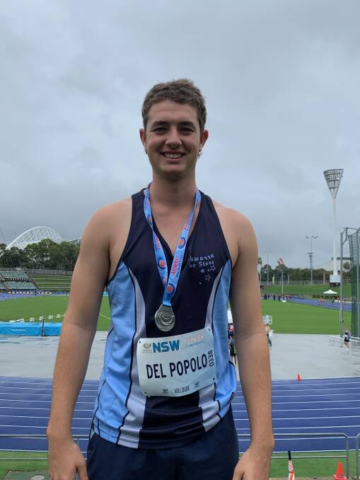 All smiles: Alex Del Popolo has earned selection in an Athletics Australia 'Up and Coming athletes' team. Picture: Supplied