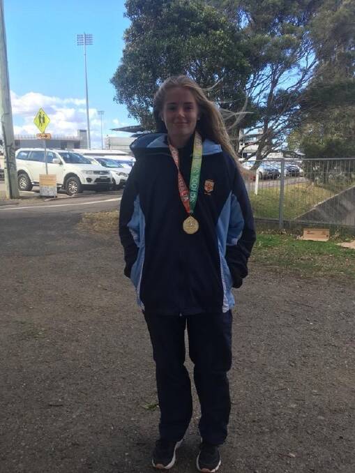 Australian champion: Imogen Fowles. Picture: Illawarra Academy of Sport.