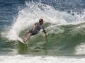 Surfing to victory: Barrack Point youngster Lennix Smith at the Tweed Coast Pro. Picture: WSL/Tom Bennett