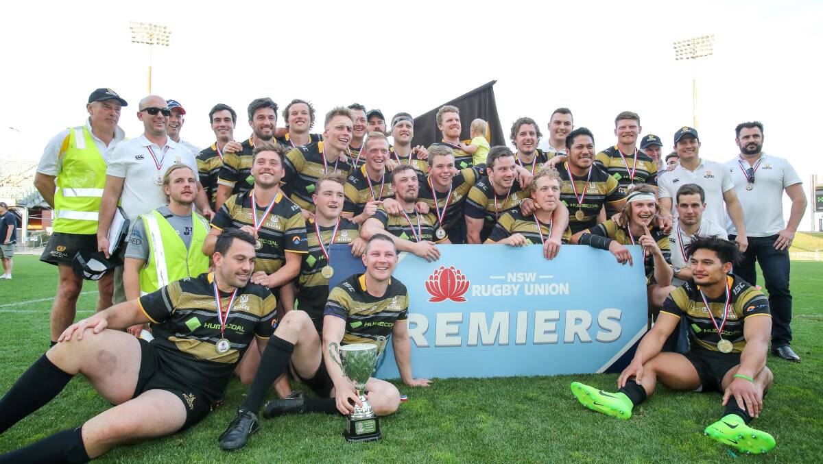 Premiers: Bowral celebrate their grand final victory. Picture: Adam McLean. 
