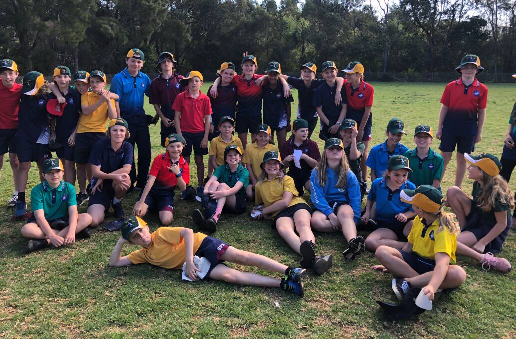 All smiles: Gerringong Public School students after last week's cricket gala day. Picture: Jenna Purcell.