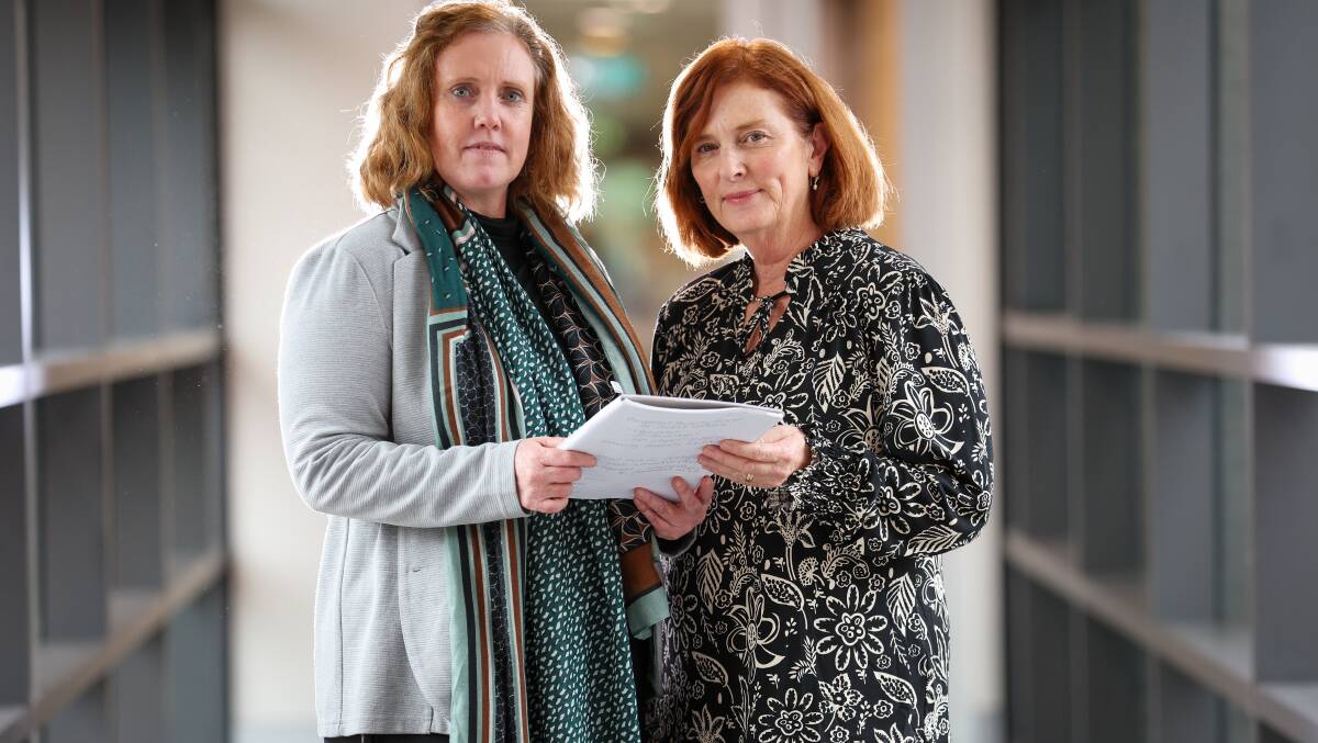Associate Professor Kelly Lambert and Dr Anne McMahon say more must be done to combat the poverty experienced by students on placements. Picture by Adam McLean