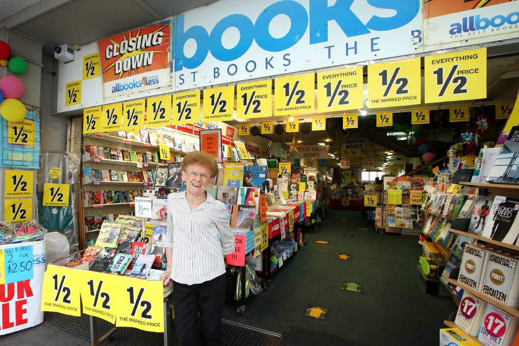 Crown Street Mall stalwart Judy Short will bow out of retail when All Books closes down. Photos: Sylvia Liber