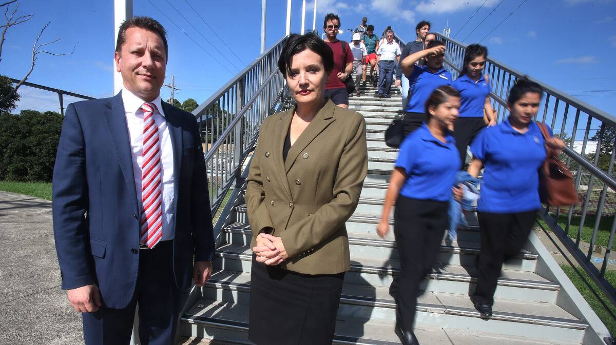 PLAYING THEIR GAME: “We will move as best suits our needs by including Unanderra in the electoral division of Hornsby so that funds flow for our [train station] lifts,” Wollongong MP Paul Scully said.