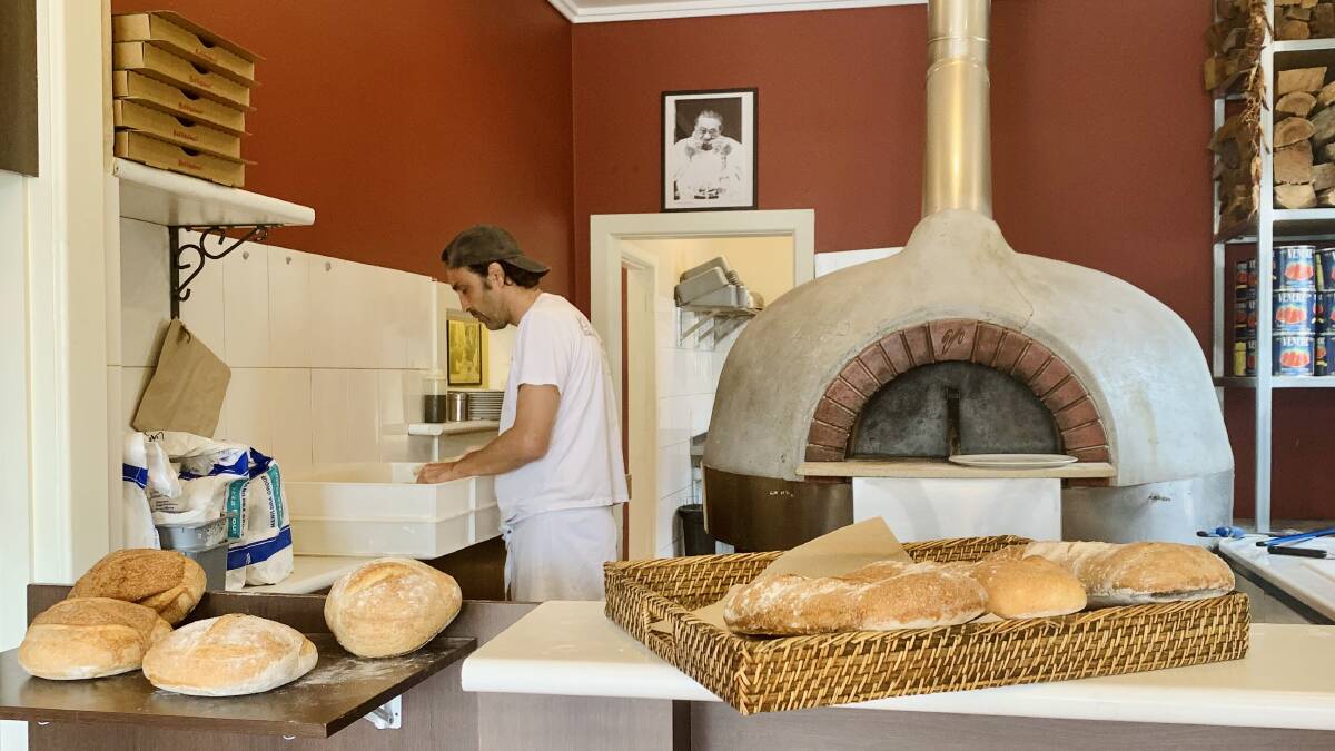 At Lupa Pizzeria, owner Luca Battisti is baking and selling bread and other products to "provide a more essential product for the community".
