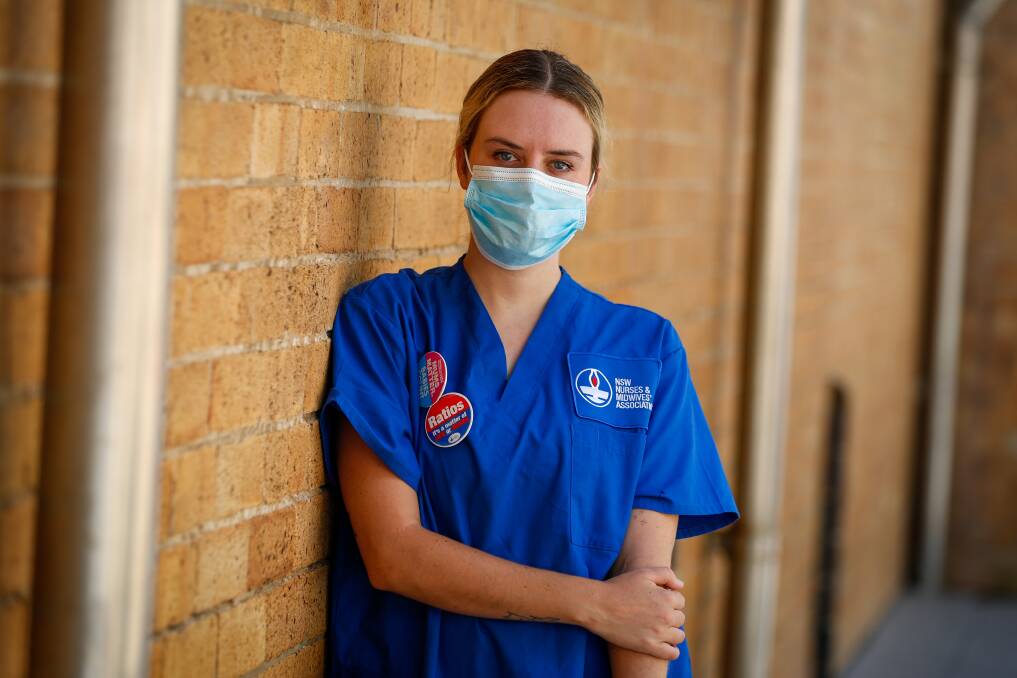 Strike plans: NSWNMA secretary Genevieve Stone said nurses were working double shifts and coming in on days off to maintain staffing levels. Picture: Adam McLean.