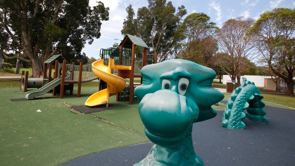 The park at Figtree Oval is in line for replacement, Wollongong council says. Picture by Anna Warr.