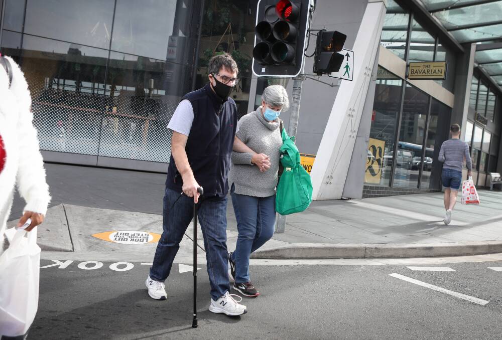 Mask wearing has become common place for many in NSW, after strong advice from NSW Health. Picture: Adam McLean.