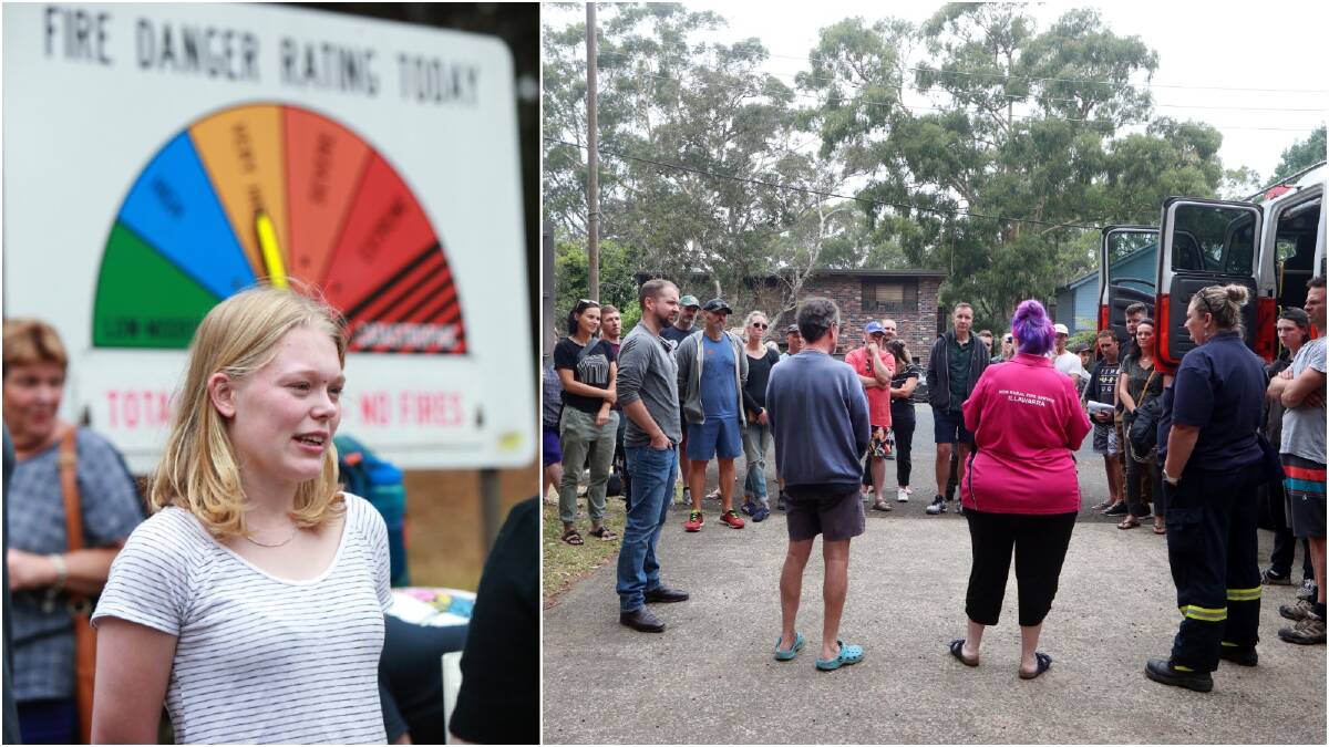 Serious about helping: Gemma Weidner, 20, was one of dozens of people who turned up for an open day at Austinmer RFS on the weekend. Pictures: Sylvia Liber. 