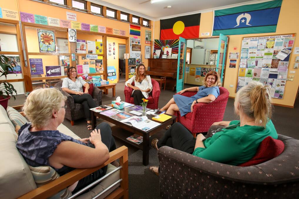 Front line: Staff at the Illawarra Women's Health Centre, in Warilla.