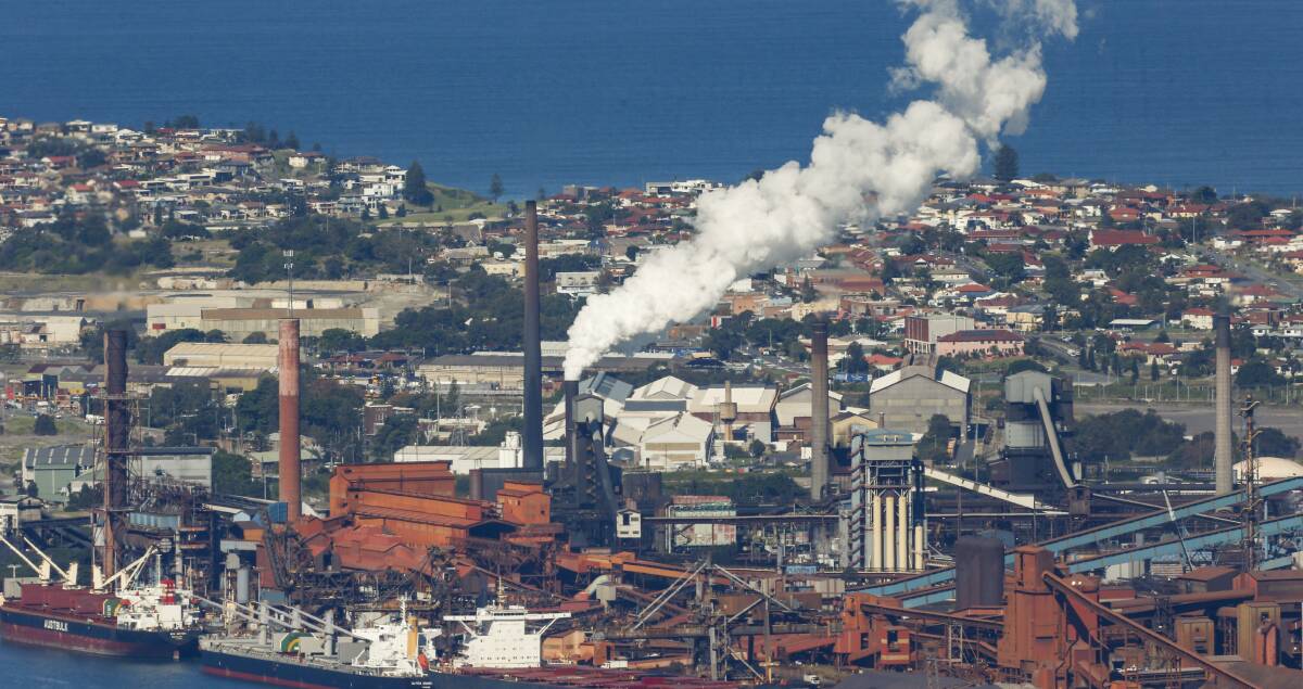 The bulk of the responsibility to reduce emissions will fall onto the industrial sector, which was found to create 72 per cent of Wollongong's emissions.