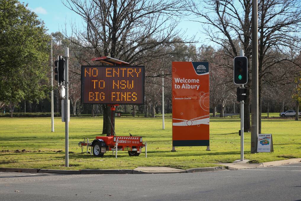 Big fines: While the border closure has been welcomed in the Illawarra, it is causing havoc for people living in border towns like Albury Wodonga. Picture: James Wiltshire.