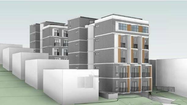 An artist's impression of the 81-bed boarding house planned for Frederick Street. Picture: GAT and Associates Pty Ltd.