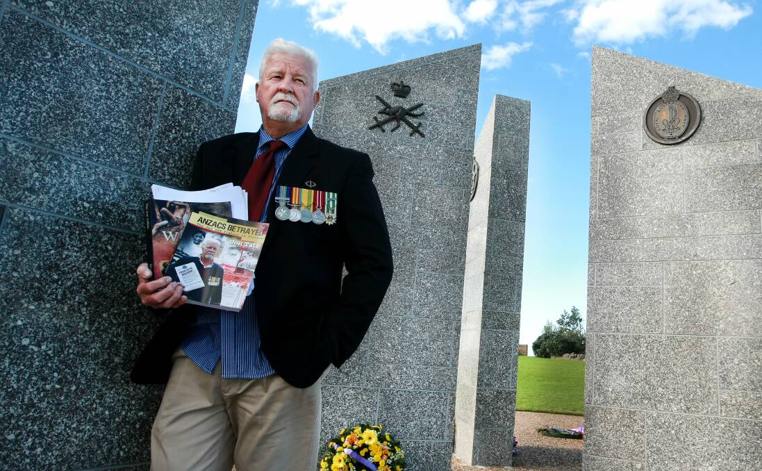 Home front war: Albion Park man and Vietnam War veteran Don Tate has been fighting the government for recognition of his platoon for more than 40 years. Picture: Sylvia Liber.