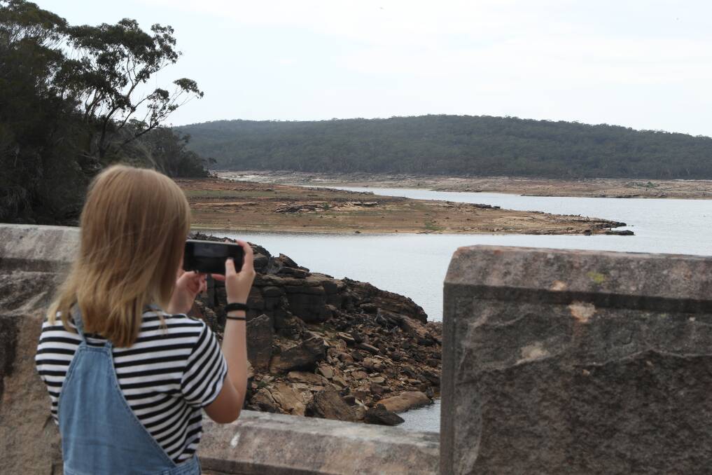 Little impact: Recent rainfall has helped Cataract Dam levels to rise slightly in the past week, however levels remain very low at 26 per cent. Picture: Robert Peet.