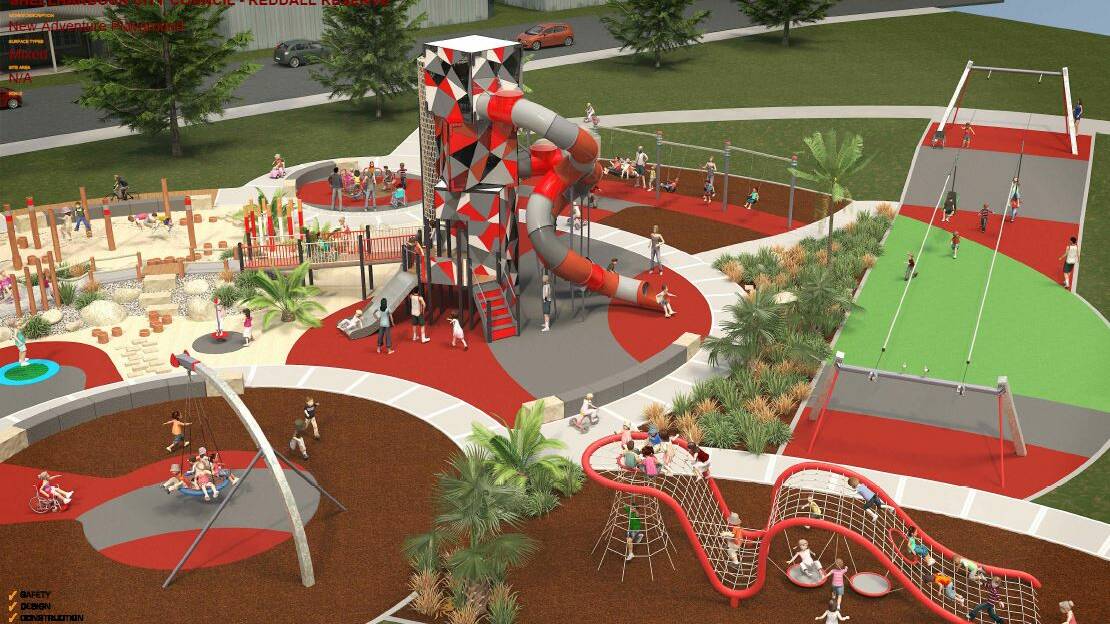 Regional destination: The latest playground unveiled for Lake Illawarra's Reddall Reserve is unlike anything kids in the Illawarra have seen. Picture: Shellharbour Council. 