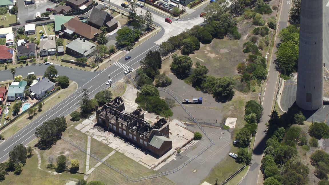 The 97-year-old school, which operated under the Port Kembla stack until it closed due to pollution concerns in 2000. Photo: Adam McLean, 2013