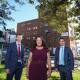 Health promise: Stephen Jones and Alison Byrnes joined Ryan Park to announce an urgent care clinic would open in Wollongong, if Labor is elected. Picture: Adam McLean.