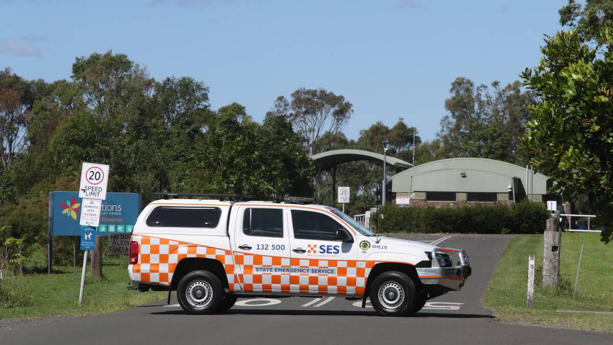 The SES blocking the entry at Killalea over the weekend, where four out-of-town campers were discovered early on Monday morning and issued warnings and fines.