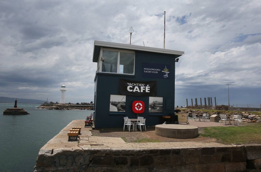 Change of use: The yacht club is already licensed to use the Belmore Basin by the Crown Lands Office, and has run a cafe from the site for some months. Picture: Robert Peet.