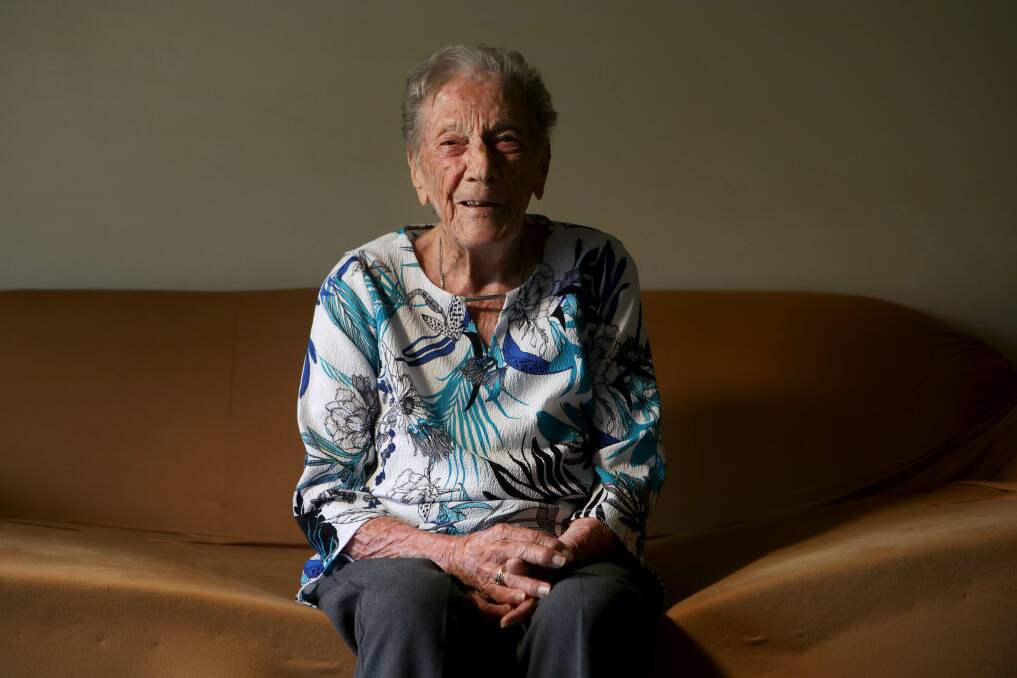 Relief: For 99-year-old Mona Parsons, using medicinal cannabis over the past eight months has helped improve her mood, sleep and pain. Picture: Sylvia Liber.