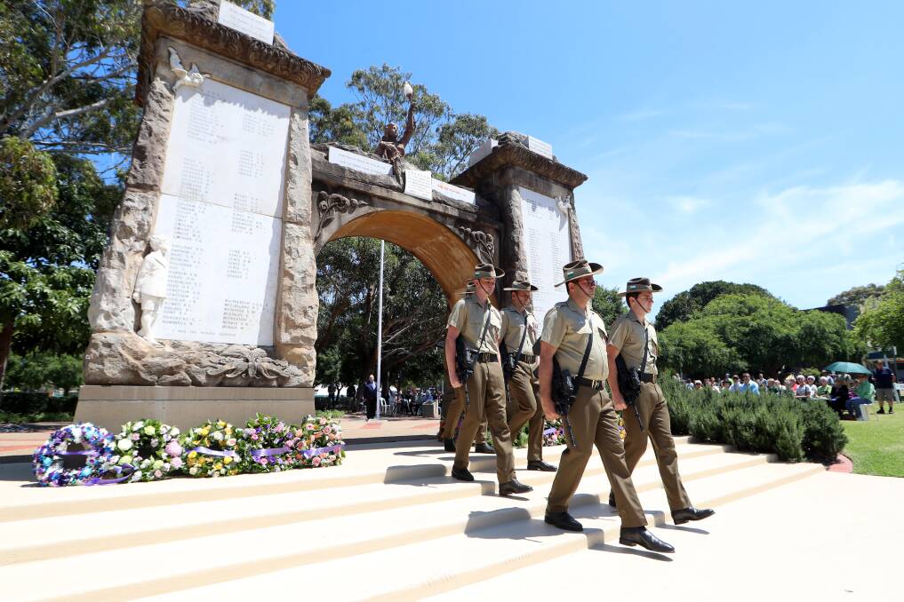 Continuing significance: As well as looking back, the service also touched on the ongoing challenges facing Australian defence force personnel.