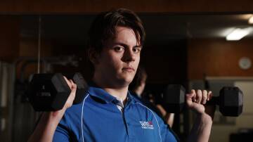 Warilla's Michael Dolingo, who has been studying fitness at Shellharbour TAFE. Picture by Sylvia Liber