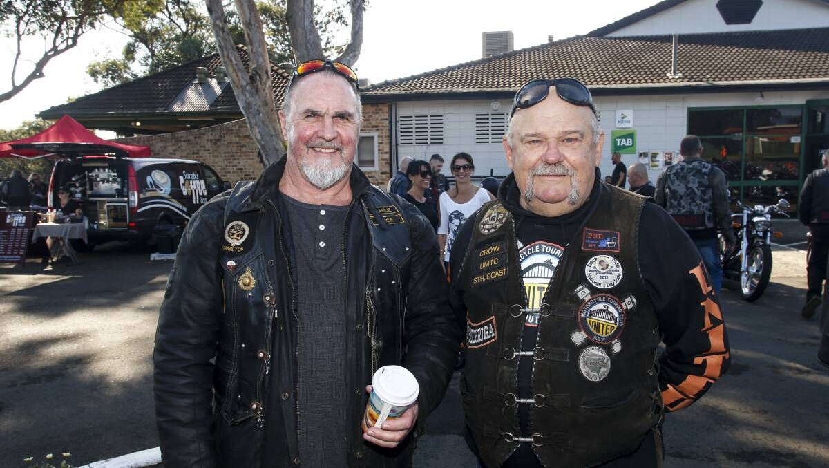 Charlie Green and Ivan Zgela at the Moving Mountains Run charity ride earlierthis year. Pictures: Anna Warr 