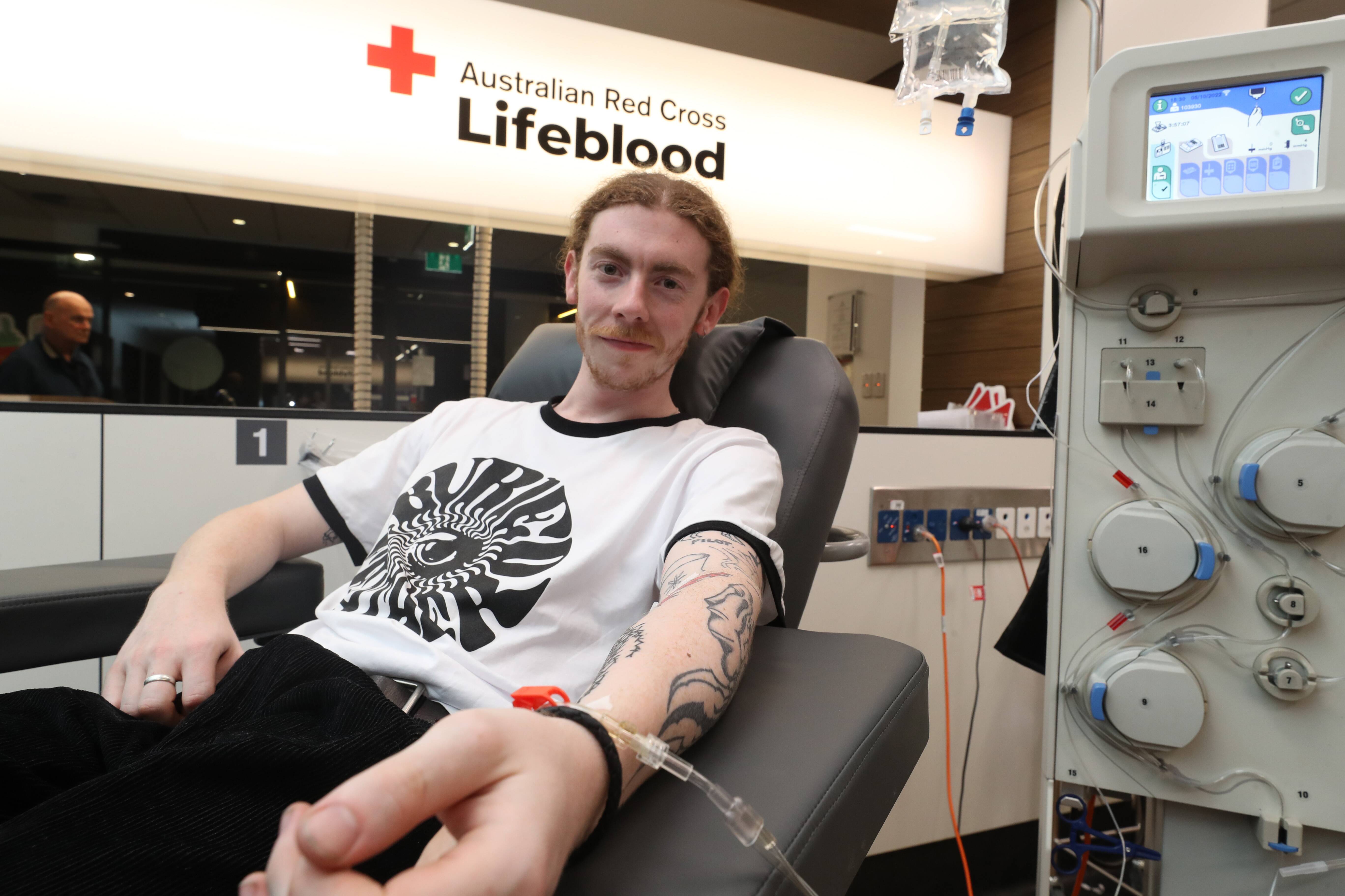 Tattoos no barrier as Red Cross pleads for thousands of plasma donors