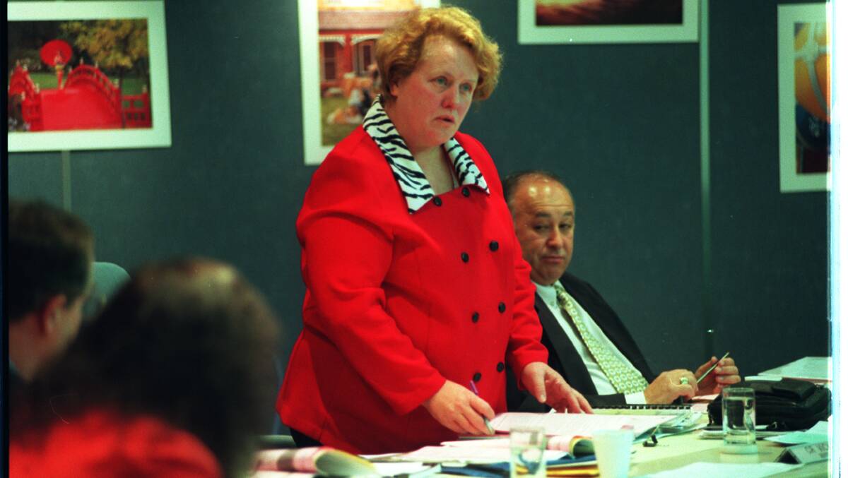 Vicky King as a councillor in 1998.